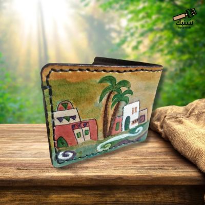 محفظه جلد طبيعي برسم نوبي 