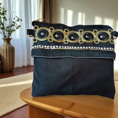Linen clutch