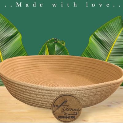 طبق مكرميه بدون غطاء ديكور أو للتقديم