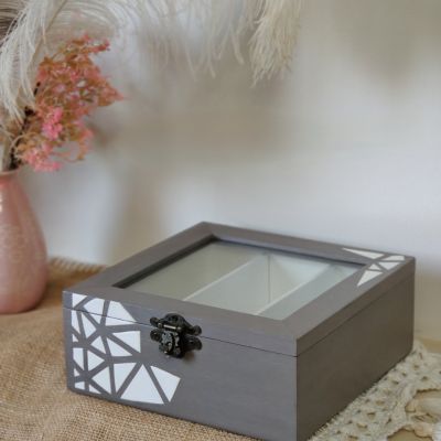 منظم خشب للمشروبات 