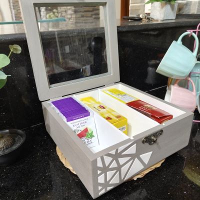 منظم خشب للمشروبات 