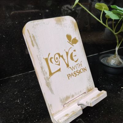 حامل موبايل خشب