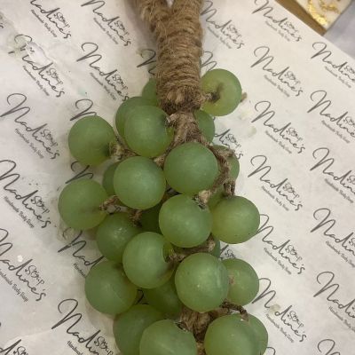 A bunch of green grapes soap