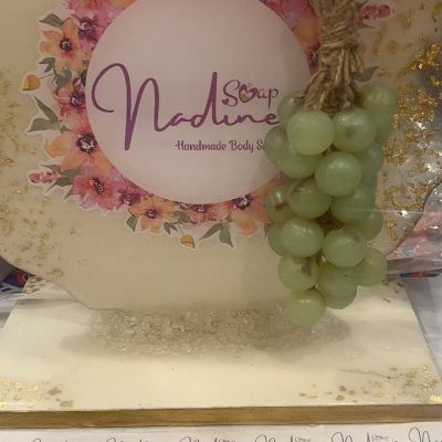 A bunch of green grapes soap
