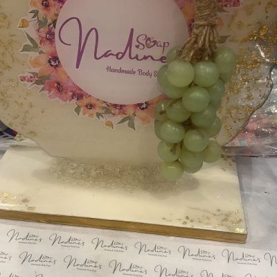 A bunch of green grapes soap