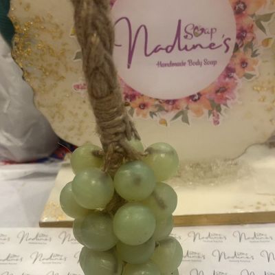 A bunch of green grapes soap