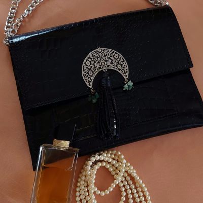 Genuine leather clutch bag 