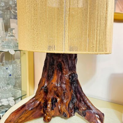 اباجورة شعلة خشبية 