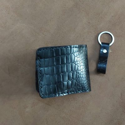 محفظه جلد طبيعي طبعة تمساح 