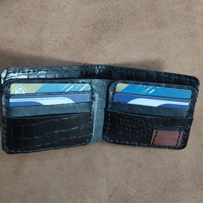 محفظه جلد طبيعي طبعة تمساح 