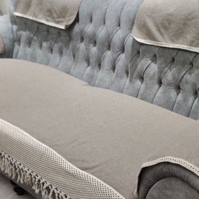 طقم كفرات كنب يدوي بلمسة ماكرمية