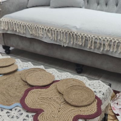 طقم كوستر الوردة 