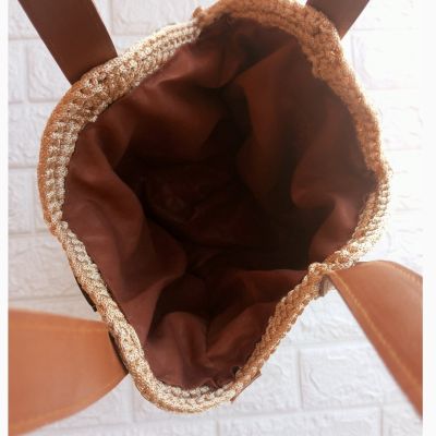 شنطه كروشيه بخيط السلسله 