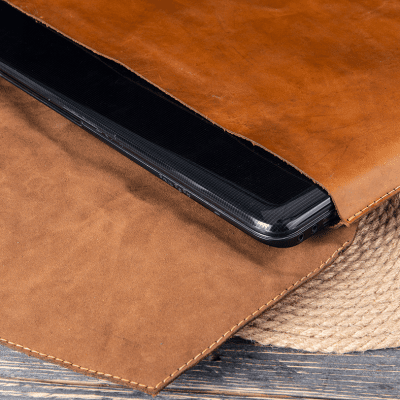 Pull-Up Leather Laptop Sleeve
