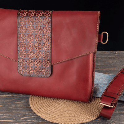 Pull-Up Leather Laptop Sleeve