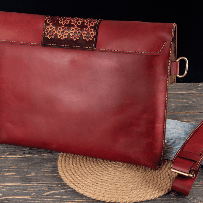 Pull-Up Leather Laptop Sleeve