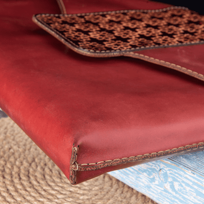 Pull-Up Leather Laptop Sleeve