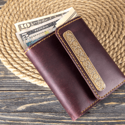 Maroon Islamic wallet