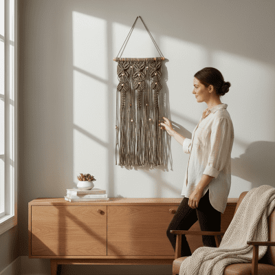 معلقة مكرمية 