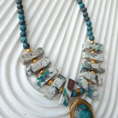  African Turquoise Necklace