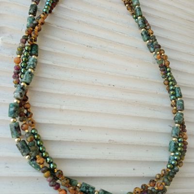 rose zoisite necklace