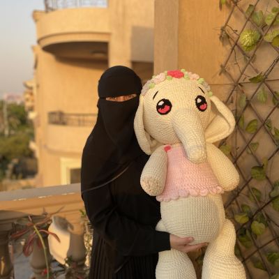 فيل كروشيه كبير