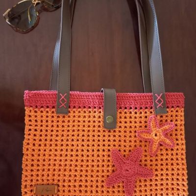 شنطة كروشيه للبحر