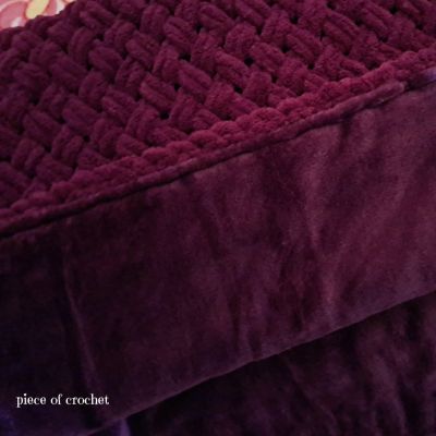 بطانية بافي بلون المارون