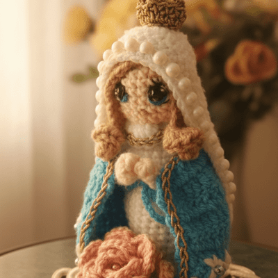 تمثال للعذراء كروشيه 