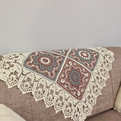 crochet sofa cover