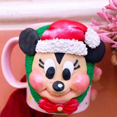 مج كريسماس ميكي ماوس صلصال حراري 