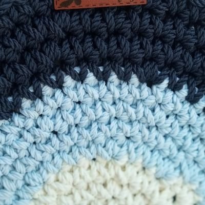 شنطه كروشيه بخيط المكرميه 