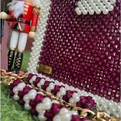 شنطه كريستال مع لولى 