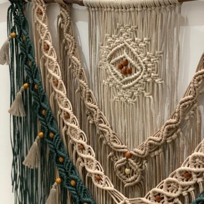 Macrame mural