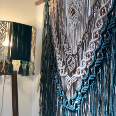 Macrame mural