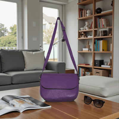 شنطه حريمى جلد طبيعى هاندميد 