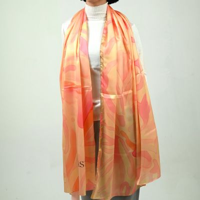 Soft Roses - long Scarf