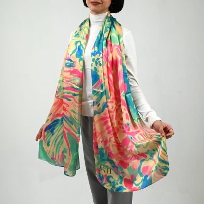 Watercolor Fish - long Scarf