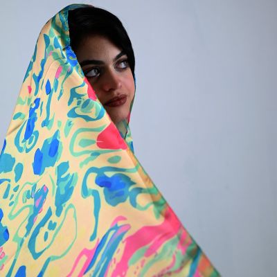 Watercolor Fish - long Scarf