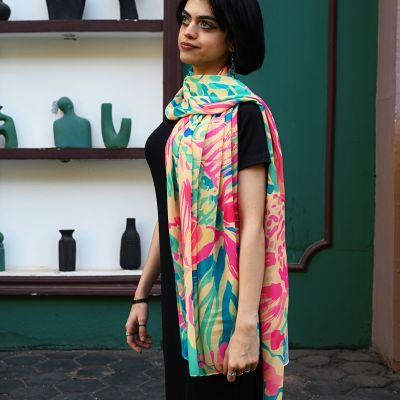 Watercolor Fish - long Scarf