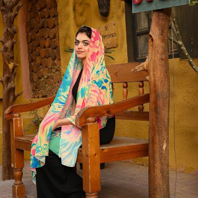 Watercolor Fish - long Scarf