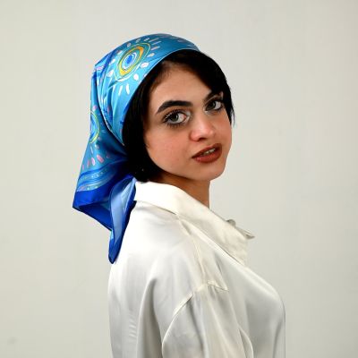 Blue Tears - square Scarf