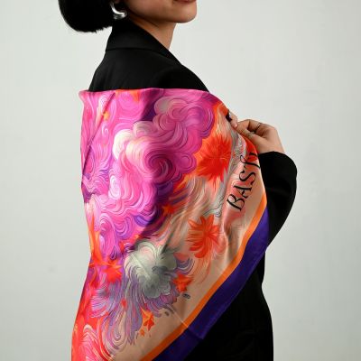 Vibrant Cloud - square Scarf