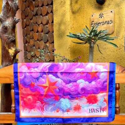 Vibrant Cloud - square Scarf