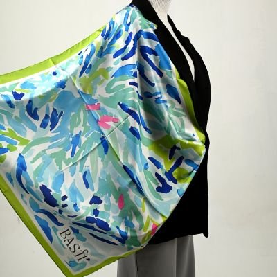 Blue Watercolor - square Scarf