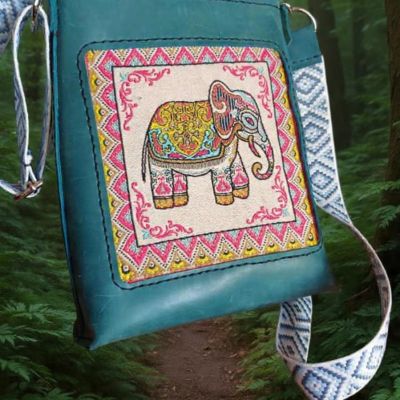 Elephant  mini tote bag 
