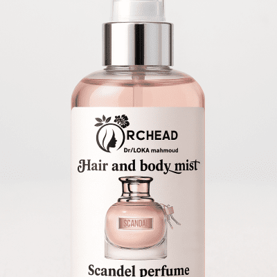 Body and hair mist with scandel fragrance 50 ml .