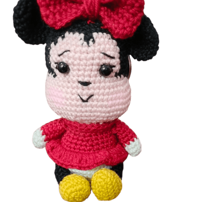 minnie & donald keychain