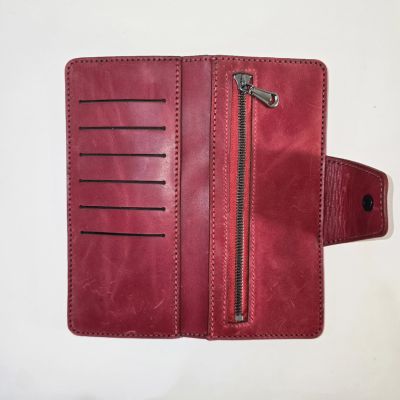 محفظه نسائيه طويله قابله للطي - أحمر 