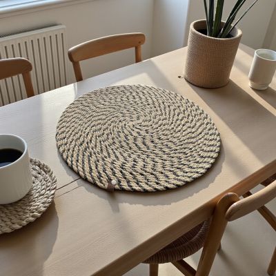 Round Burlap Placemat